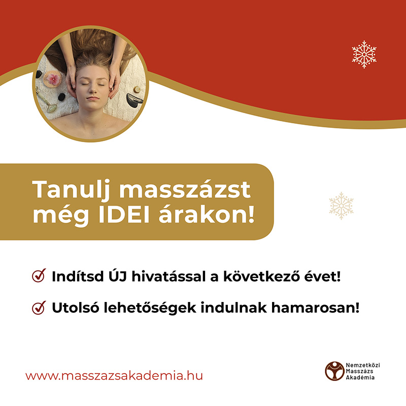 Tanulj masszázst még idei árakon!